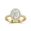 Halo Engagement Ring 2.00ct Moissanite