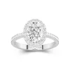 Halo Engagement Ring 2.00ct Moissanite