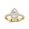 Halo Engagement Ring 1.50ct Moissanite