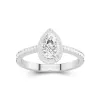 Halo Engagement Ring 1.00ct Moissanite