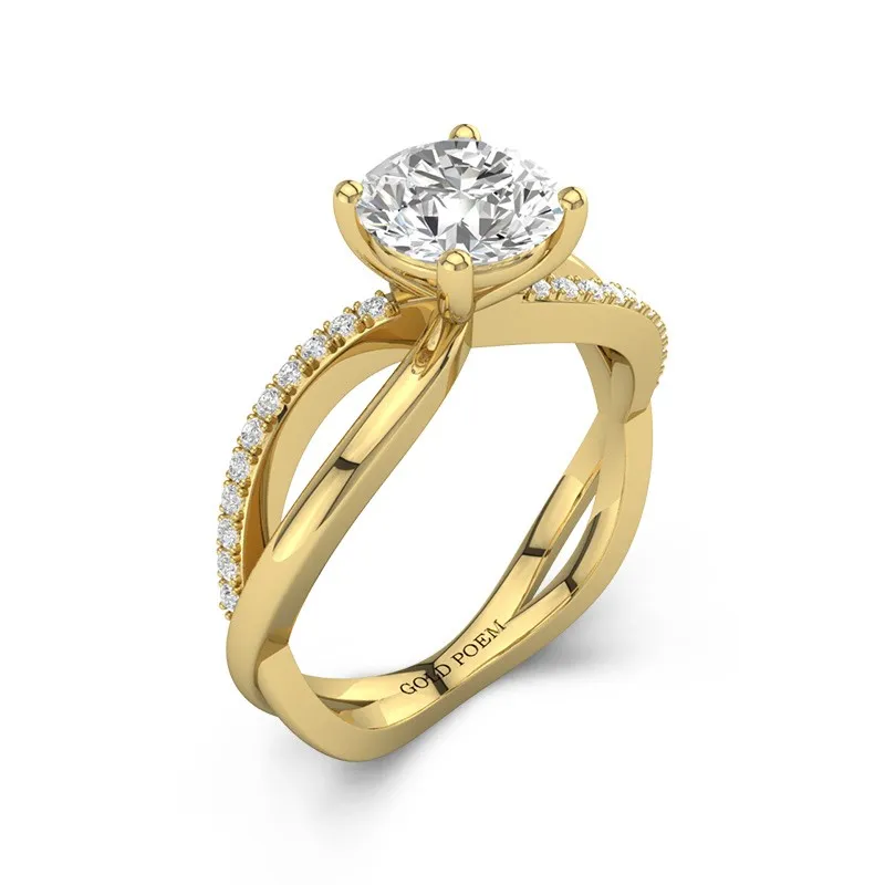 Prong Engagement Ring 1.00ct Moissanite