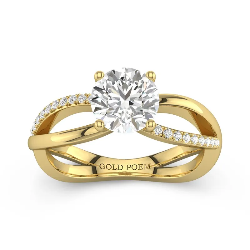 Prong Engagement Ring 1.50ct Moissanite