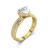 1.20ct Moissanite Engagement Ring 18K Gold