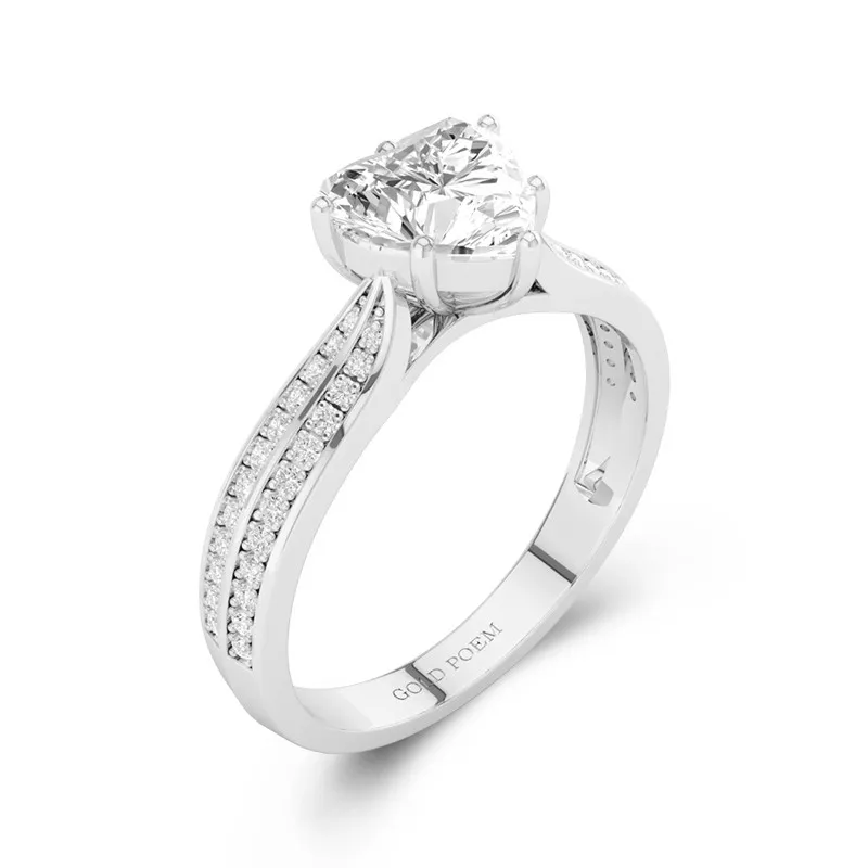 1.20ct Moissanite Engagement Ring Platinum