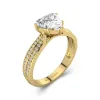 1.50ct Moissanite Engagement Ring 14K Gold