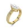 1.50ct Moissanite Engagement Ring 14K Gold