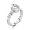 2.00ct Moissanite Engagement Ring 14K White Gold