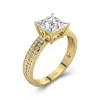 1.50ct Moissanite Engagement Ring 14K Gold