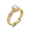 0.80ct Moissanite Engagement Ring 14K Gold