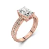 2.00ct Moissanite Engagement Ring 14K Rose Gold