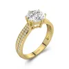 1.50ct Moissanite Engagement Ring 14K Gold