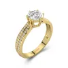 1.00ct Moissanite Engagement Ring 14K Gold