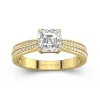 1.50ct Moissanite Engagement Ring 14K Gold