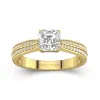 1.00ct Moissanite Engagement Ring 14K Gold