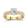 1.50ct Moissanite Engagement Ring 14K Gold