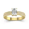 1.00ct Moissanite Engagement Ring 14K Gold