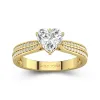 1.20ct Moissanite Engagement Ring 14K Gold