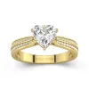 1.50ct Moissanite Engagement Ring 14K Gold