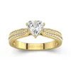 1.00ct Moissanite Engagement Ring 14K Gold