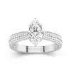 1.50ct Moissanite Engagement Ring 14K White Gold