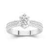 1.50ct Moissanite Engagement Ring 14K White Gold