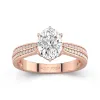 2.00ct Moissanite Bague de fiançailles Or rose 14 carats