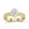 2.00ct Moissanite Engagement Ring 14K Gold