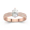 1.20ct Moissanite Engagement Ring 14K Rose Gold