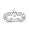 1.20ct Moissanite Engagement Ring 14K White Gold