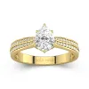 1.20ct Moissanite Engagement Ring 14K Gold