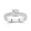 1.20ct Moissanite Engagement Ring 14K White Gold