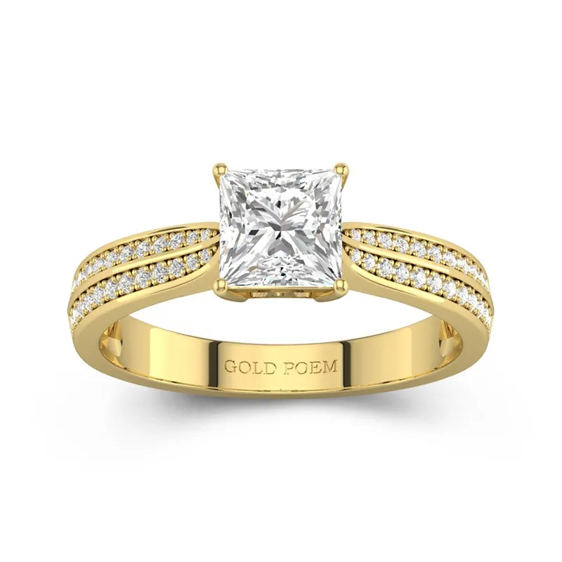 1.20ct Moissanite Engagement Ring 14K Gold