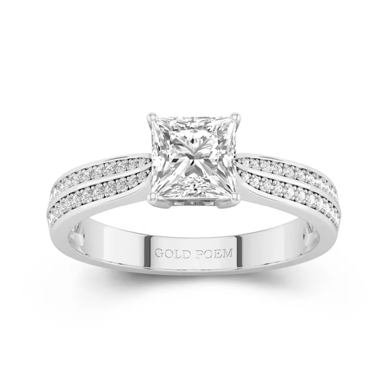 1.20ct Moissanite Engagement Ring Platinum