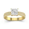 1.50ct Moissanite Engagement Ring 14K Gold