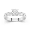 1.00ct Moissanite Engagement Ring 14K White Gold