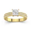 1.00ct Moissanite Engagement Ring 14K Gold