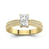 1.00ct Moissanite Engagement Ring 14K Gold