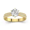 1.50ct Moissanite Engagement Ring 14K Gold