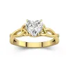 Celtic Knot Solitaire Engagement Ring 1.20ct Moissanite