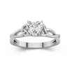 925 Sterling Silver Moissanite Engagement Ring