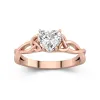 925 Sterling Silver Moissanite Engagement Ring