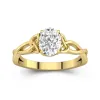 Celtic Knot Solitaire Engagement Ring 1.50ct Moissanite