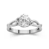 Celtic Knot Solitaire Engagement Ring 1.20ct Moissanite