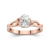 925 Sterling Silver Moissanite Engagement Ring