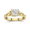 Celtic Knot Solitaire Engagement Ring 1.20ct Moissanite