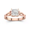 925 Sterling Silver Moissanite Engagement Ring