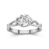925 Sterling Silver Moissanite Engagement Ring