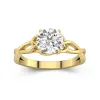 925 Sterling Silver Moissanite Engagement Ring