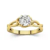 925 Sterling Silver Moissanite Engagement Ring