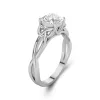 Celtic Knot Solitaire Engagement Ring 1.00ct Moissanite